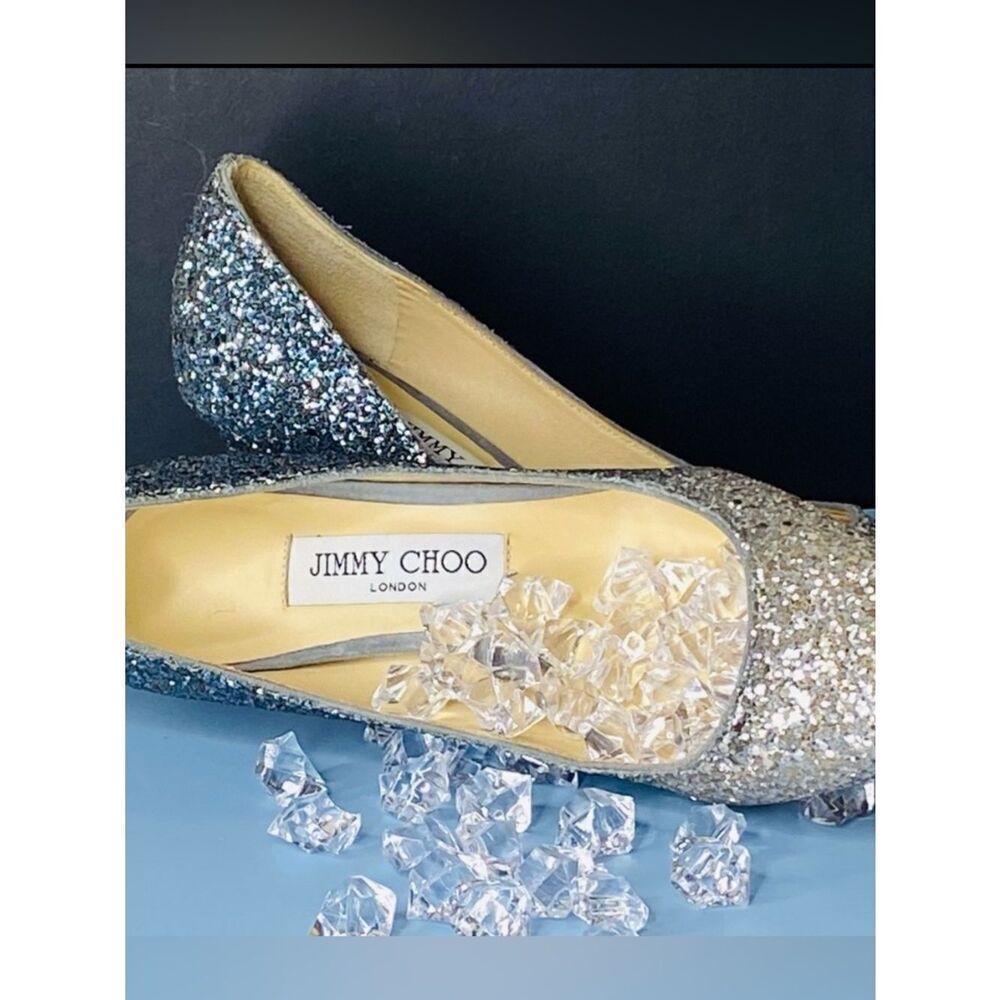 🛍️ Jimmy Choo Authentic Romy 60 Gradient Ombré Heels W/Box & Dust Cover